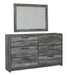 Baystorm - Gray - Dresser, Dark Gray Mirror Sacramento Furniture Store Furniture store in Sacramento