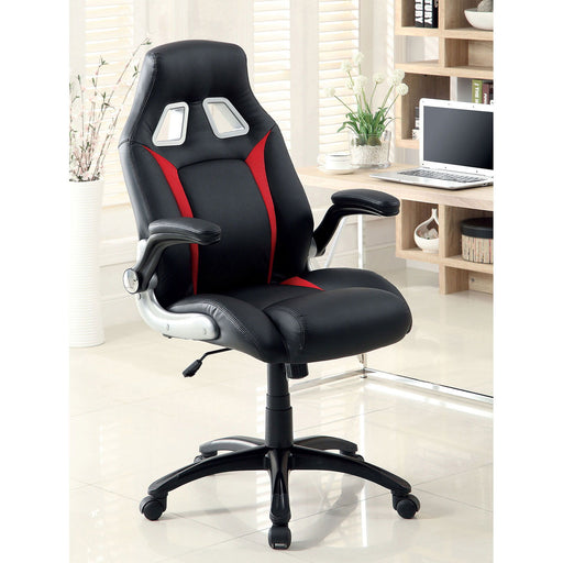 Argon - Office Chair - Black / Silver / Red Sacramento Furniture Store Furniture store in Sacramento