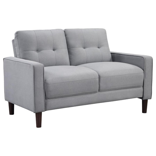Bowen - Upholstered Track Arms Tufted Loveseat Sacramento Furniture Store Furniture store in Sacramento