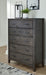 Montillan - Grayish Brown - Five Drawer Chest Sacramento Furniture Store Furniture store in Sacramento