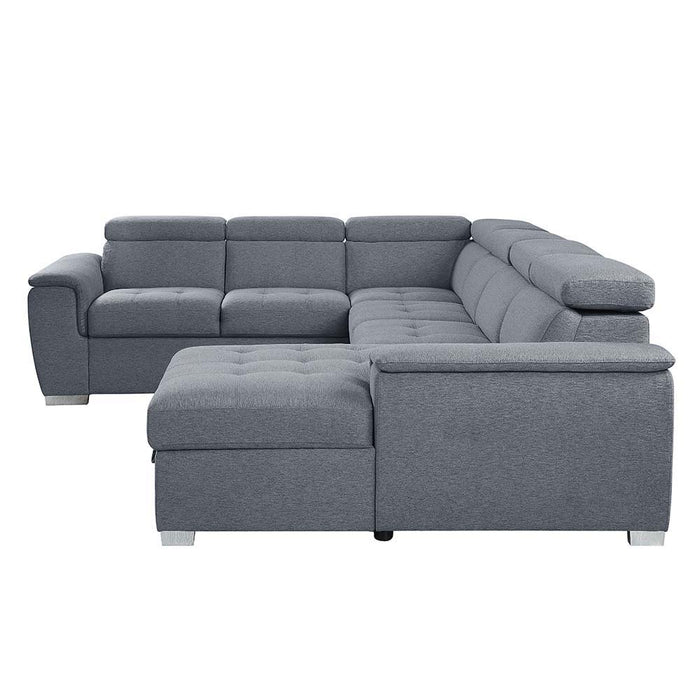 Hanley - Sectional Sofa - Gray Fabric Sacramento Furniture Store Furniture store in Sacramento