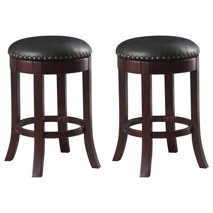 Aboushi - Backless Stools with Upholstered Seat (Set of 2) Sacramento Furniture Store Furniture store in Sacramento