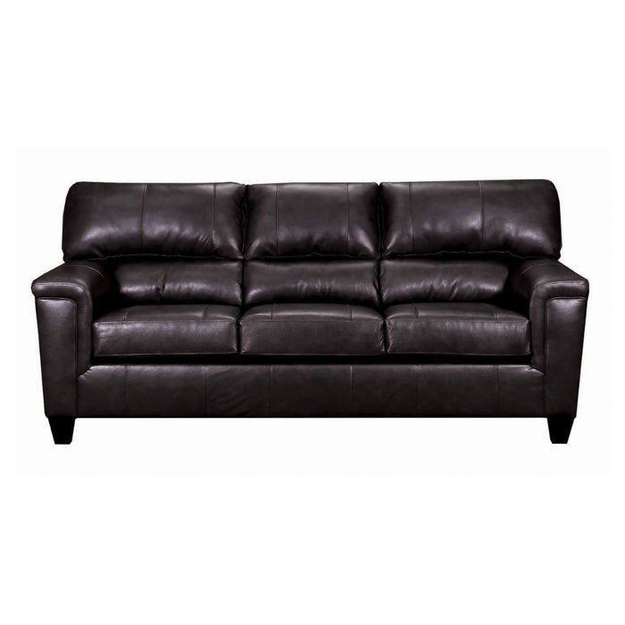 Phygia - Sofa - Espresso Top Grain Leather Match