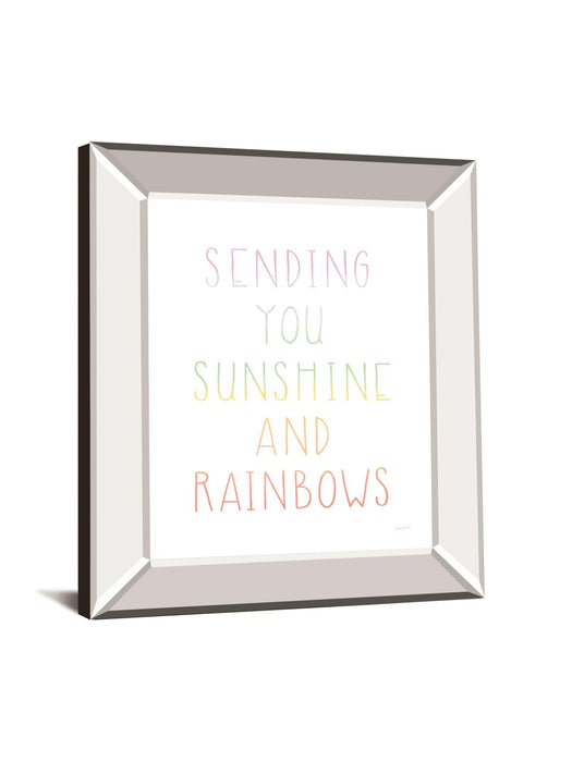 Lets Chase Rainbows VI By Jenaya Jackson - Mirror Framed Print Wall Art - White