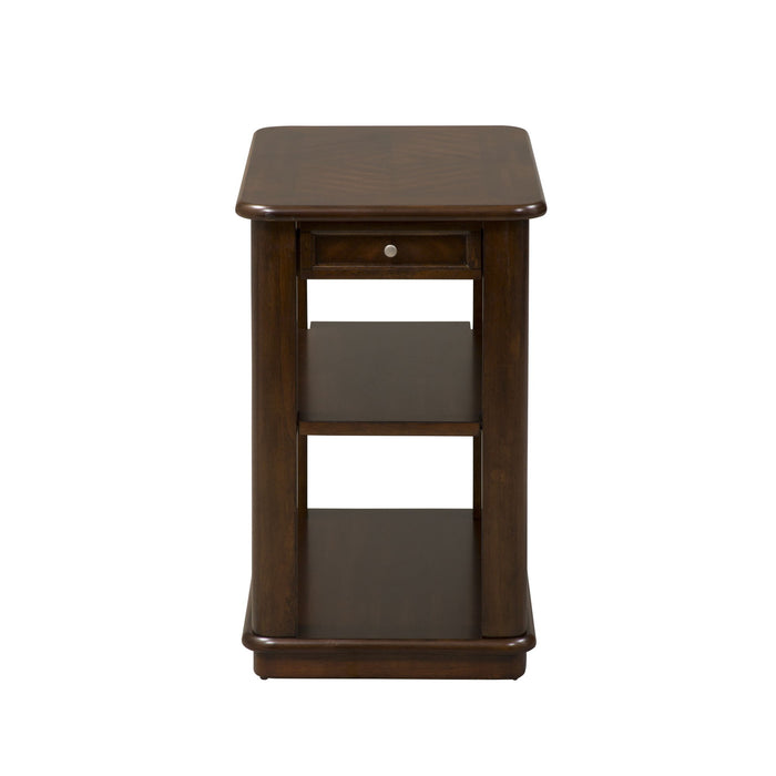 Wallace - Chair Side Table - Dark Brown