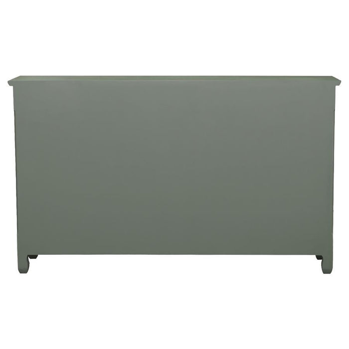 Madeline - 3-Door Accent Cabinet - Antique Green