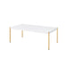 Otrac - Coffee Table - White & Gold Finish Sacramento Furniture Store Furniture store in Sacramento