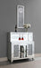 Yvaine - 2-Door Mirrored Wine Cabinet With Faux Crystal Inlay - Silver Sacramento Furniture Store Furniture store in Sacramento