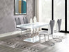 Brooklyn - 5 Piece Dining Set - White And Chrome Sacramento Furniture Store Furniture store in Sacramento