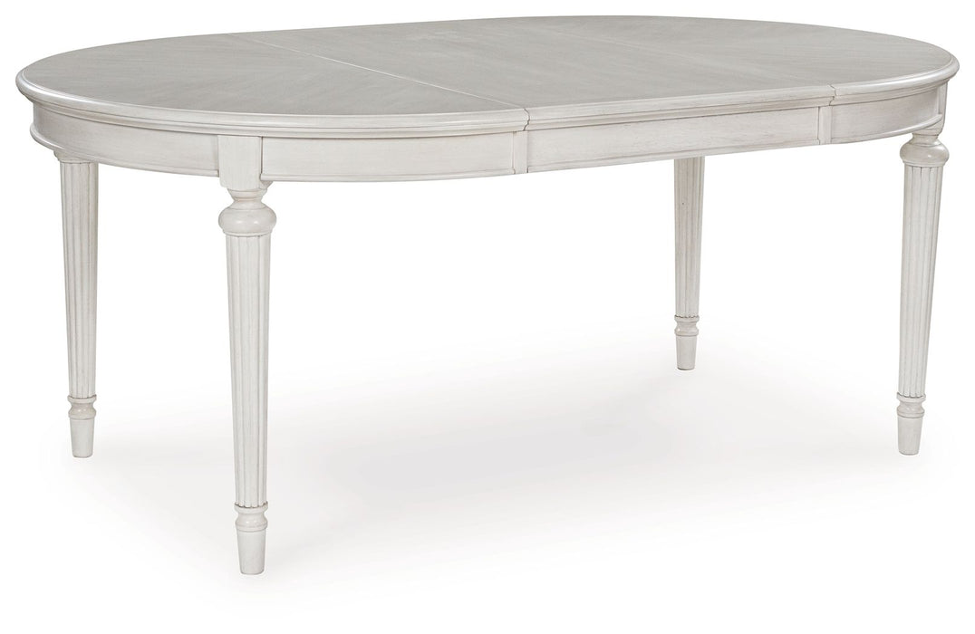 Montelaine - Antique White - Oval Dining Room Extension Table