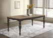 Bridget - Rectangular Dining Table - Brown Brushed And Charcoal Sandthrough Sacramento Furniture Store Furniture store in Sacramento