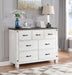 Lilith - 7-Drawer Dresser Distressed - Distressed Gray And White Sacramento Furniture Store Furniture store in Sacramento