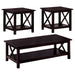 Rachelle - 3 Piece Occasional Table Set - Deep Merlot Sacramento Furniture Store Furniture store in Sacramento