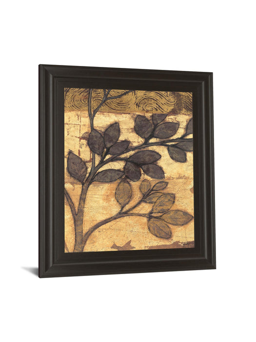 Bronzed Branches Il By Norman Wyatt, Jr. - Framed Print Wall Art - Dark Brown