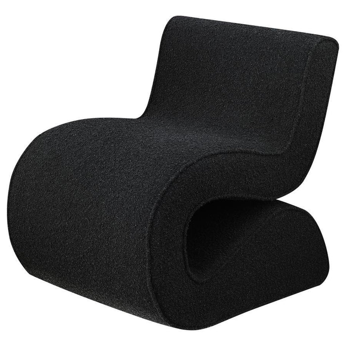 Ronea - Boucle Upholstered Armless Curved Accent Chair