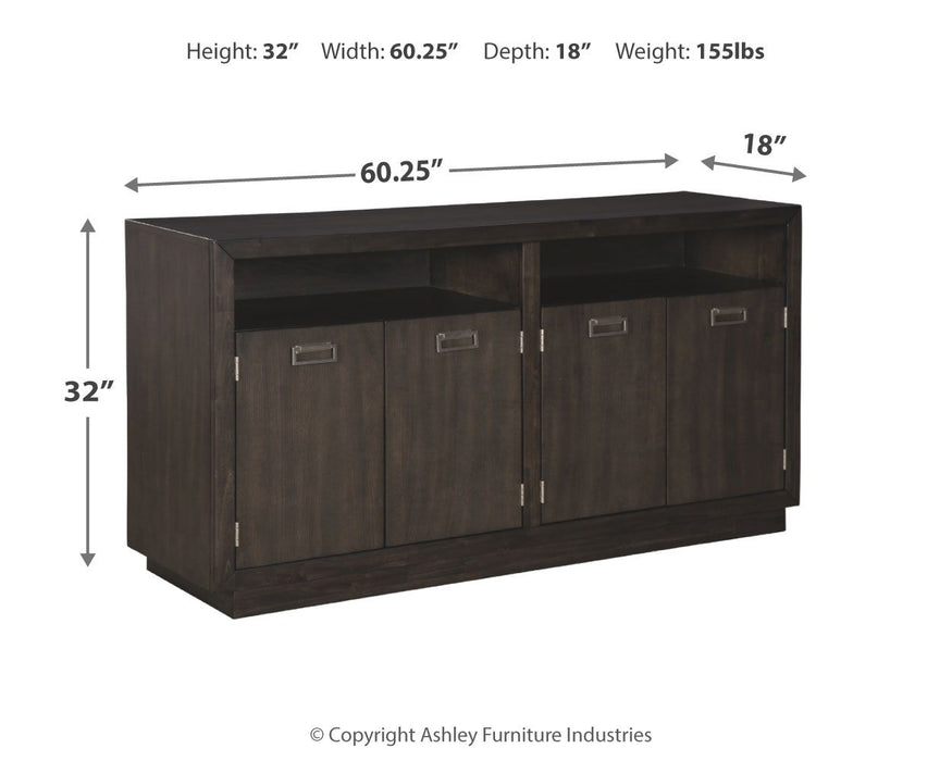 Hyndell - Dark Brown - Dining Room Server Sacramento Furniture Store Furniture store in Sacramento