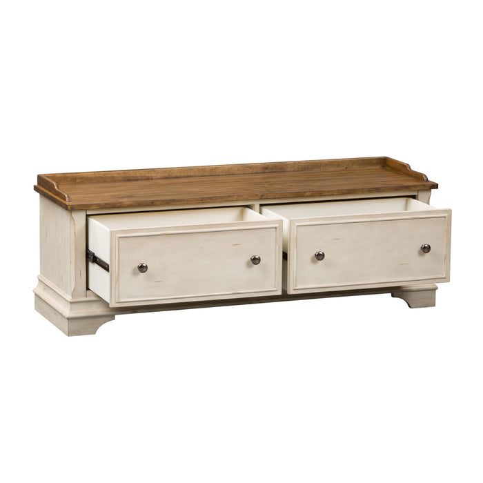 Morgan Creek - Storage Hall Bench - White