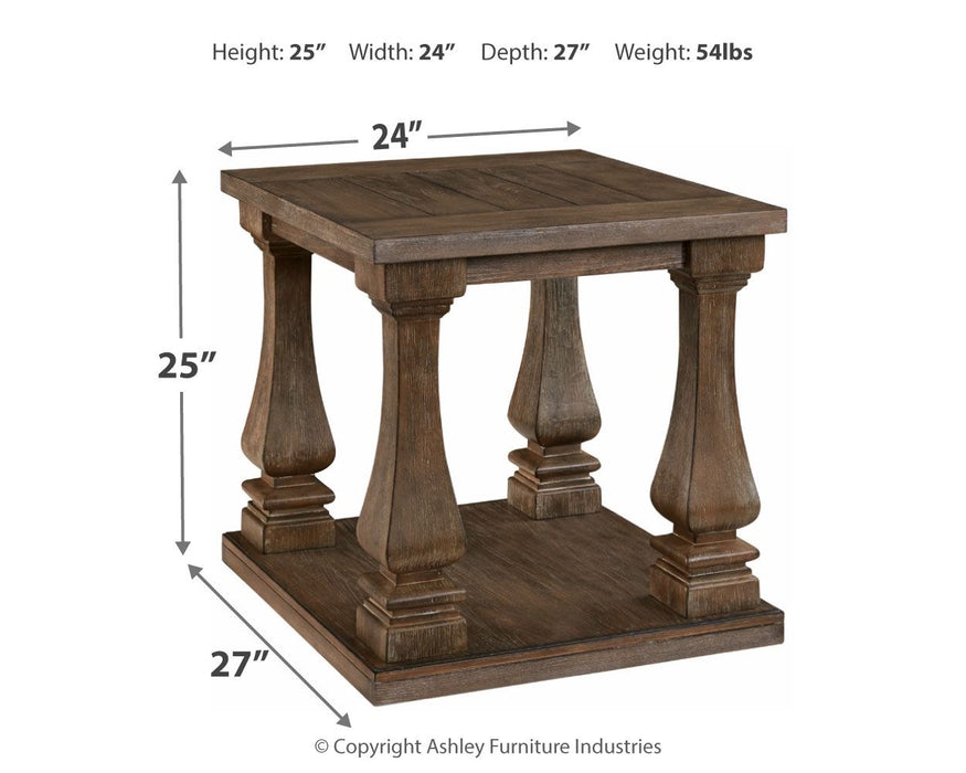 Johnelle - Gray - Rectangular End Table Sacramento Furniture Store Furniture store in Sacramento