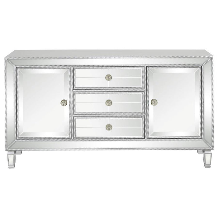 Leticia - 3-Drawer Accent Cabinet - Silver Sacramento Furniture Store Furniture store in Sacramento