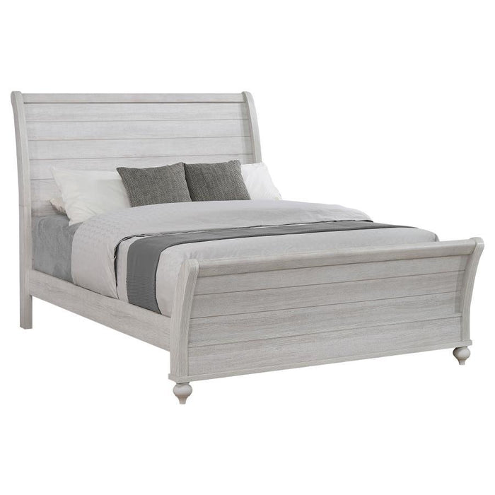 Stillwood - Wood Sleigh Bed