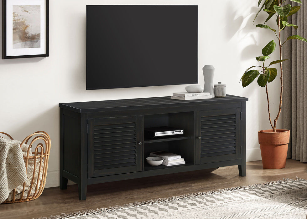 Concord - 2-Door 60" TV Stand Console - Distressed Java