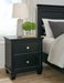 Lanolee - Black - Two Drawer Nightstand Sacramento Furniture Store Furniture store in Sacramento