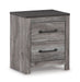 Bronyan - Dark Gray - Two Drawer Night Stand Sacramento Furniture Store Furniture store in Sacramento