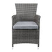 Tashelle - Patio Bistro Set - Gray Fabric & Gray Wicker Sacramento Furniture Store Furniture store in Sacramento