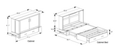 Murphy Cabinet Bed dimensions