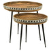 Ollie - 2 Piece Round Nesting Table - Natural And Black Sacramento Furniture Store Furniture store in Sacramento