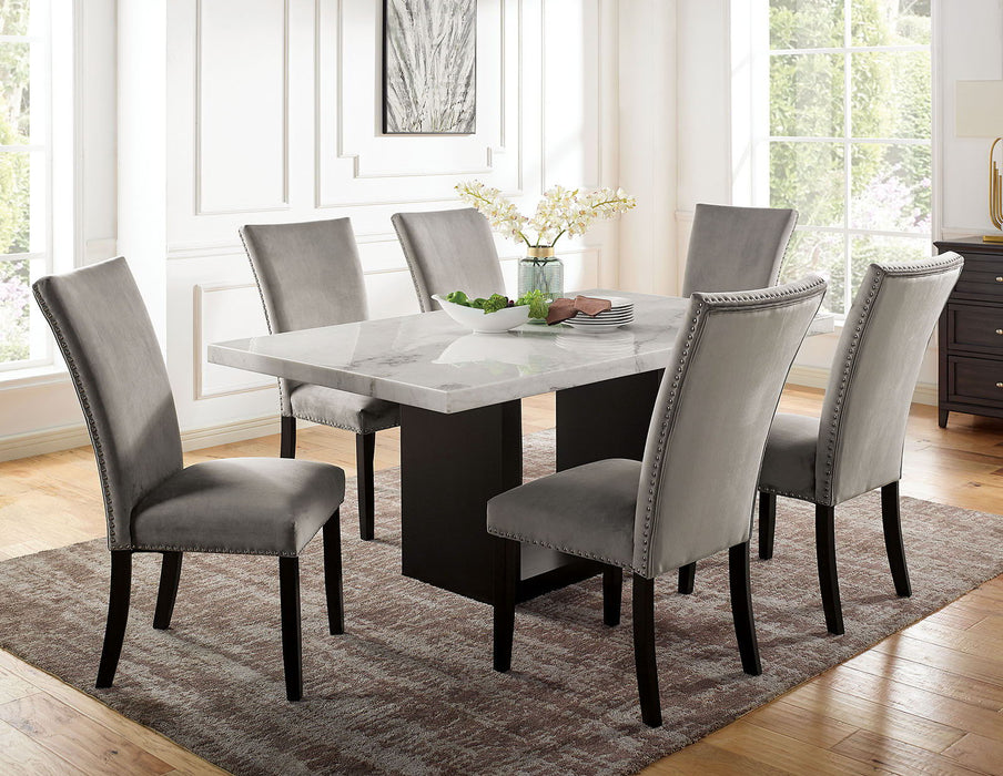 Kian - Dining Table - White / Black Sacramento Furniture Store Furniture store in Sacramento