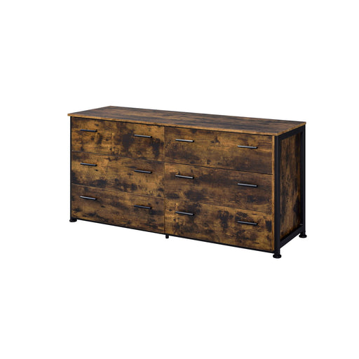 Juvanth - Dresser - Rustic Oak & Black Finish Sacramento Furniture Store Furniture store in Sacramento