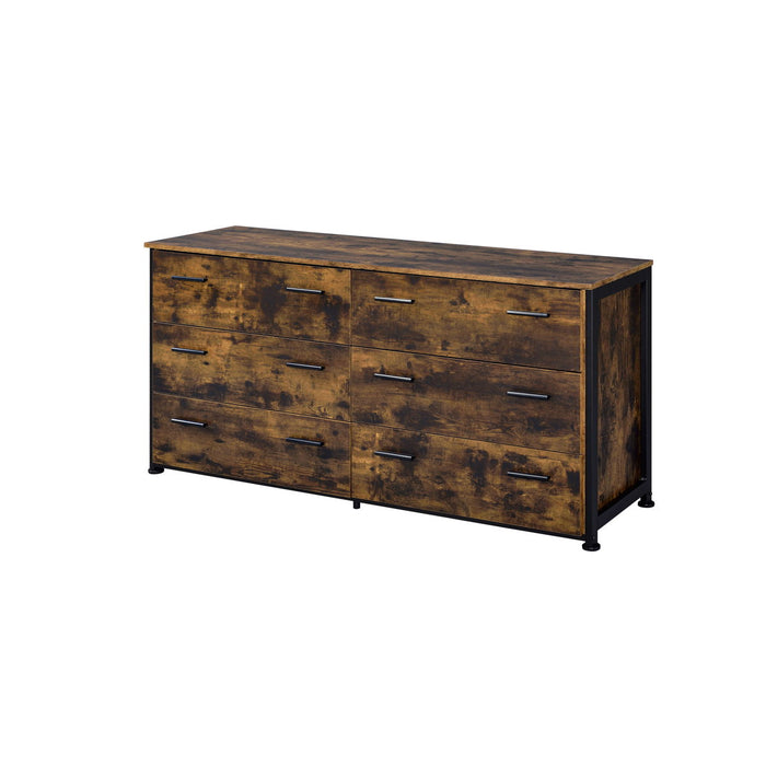 Juvanth - Dresser - Rustic Oak & Black Finish Sacramento Furniture Store Furniture store in Sacramento