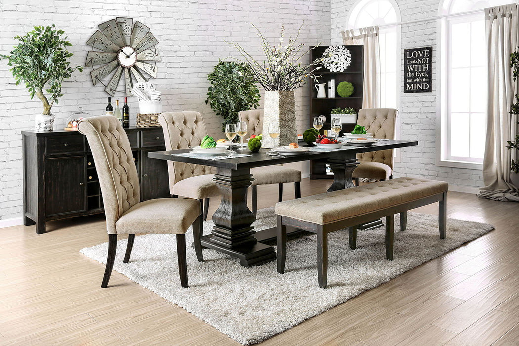 Nerissa - Dining Table - Antique Black Sacramento Furniture Store Furniture store in Sacramento