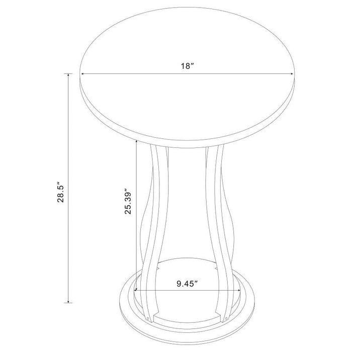 Elton - Round Top Accent Table Sacramento Furniture Store Furniture store in Sacramento