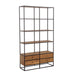 Belcroft - 4-Drawer Etagere - Natural Acacia And Black Sacramento Furniture Store Furniture store in Sacramento