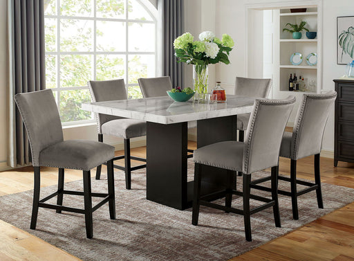 Kian - Counter Height Dining Table - White / Black Sacramento Furniture Store Furniture store in Sacramento