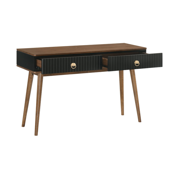 Amigo - Veneer Console Table - Black / Walnut