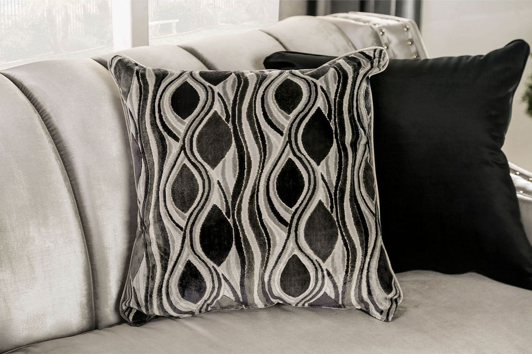 Elicia - Sofa - Silver / Black Sacramento Furniture Store Furniture store in Sacramento