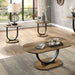 Olbia - 3 Piece Coffee Table Set - Rustic Oak / Sand Black Sacramento Furniture Store Furniture store in Sacramento