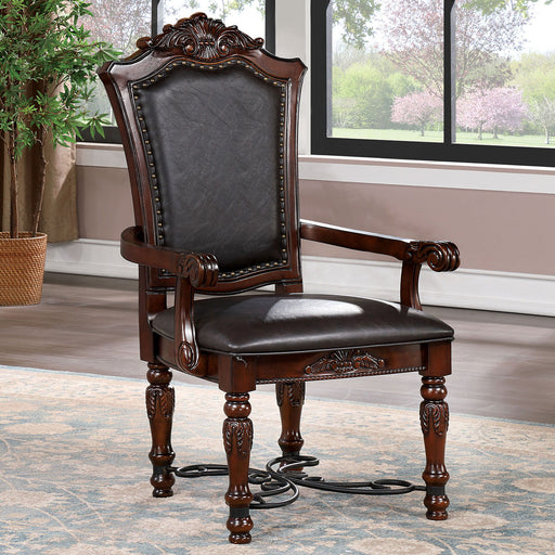 Picardy - Arm Chair (Set of 2) - Brown Cherry / Black Sacramento Furniture Store Furniture store in Sacramento