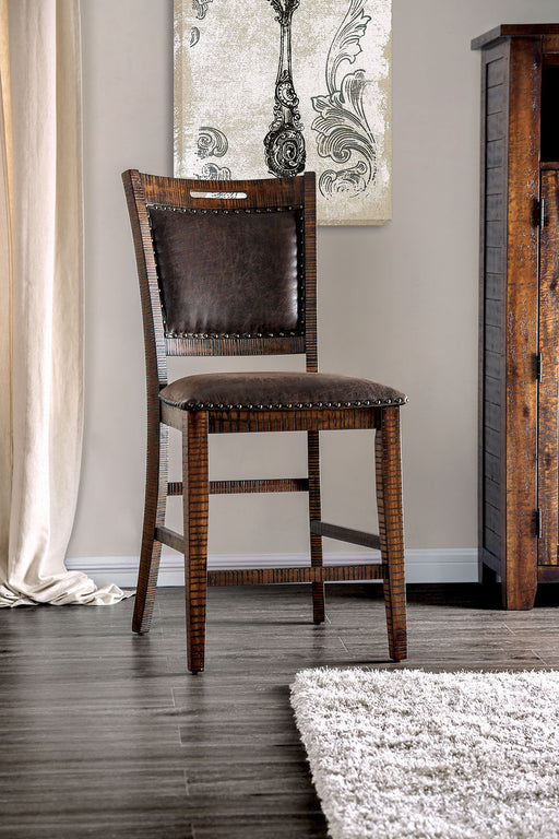 Wichita - Counter Height Chair (Set of 2) - Distressed Dark Oak Sacramento Furniture Store Furniture store in Sacramento
