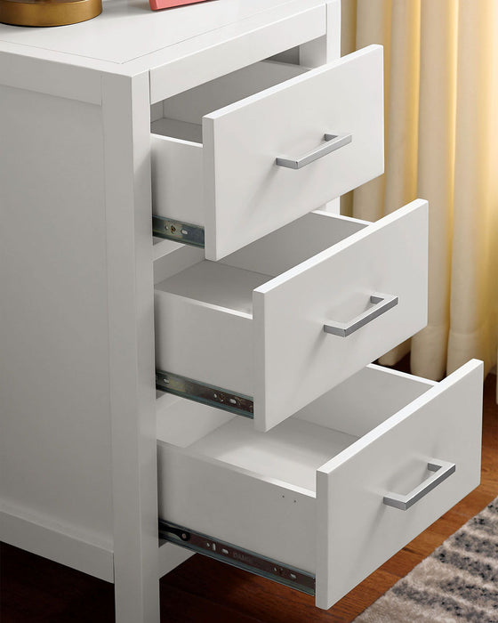 Cassidy - Twin Loft Bed With Drawers - White Sacramento Furniture Store Furniture store in Sacramento