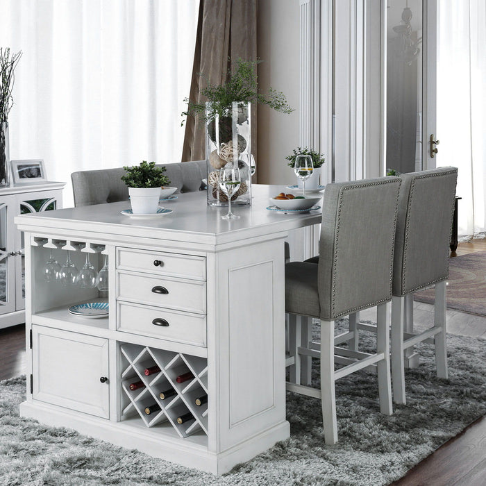 Sutton - Counter Height Table - Antique White Sacramento Furniture Store Furniture store in Sacramento