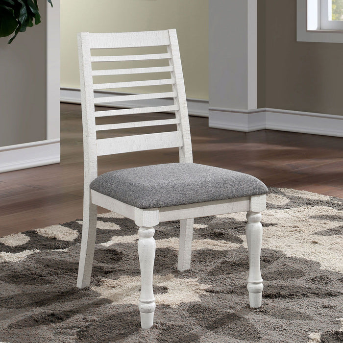 Calabria - Side Chair (Set of 2) - Antique White / Gray Sacramento Furniture Store Furniture store in Sacramento