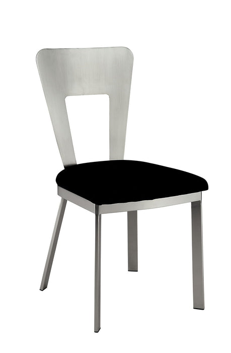 Nova - Side Chair (Set of 2) - Silver / Black Sacramento Furniture Store Furniture store in Sacramento