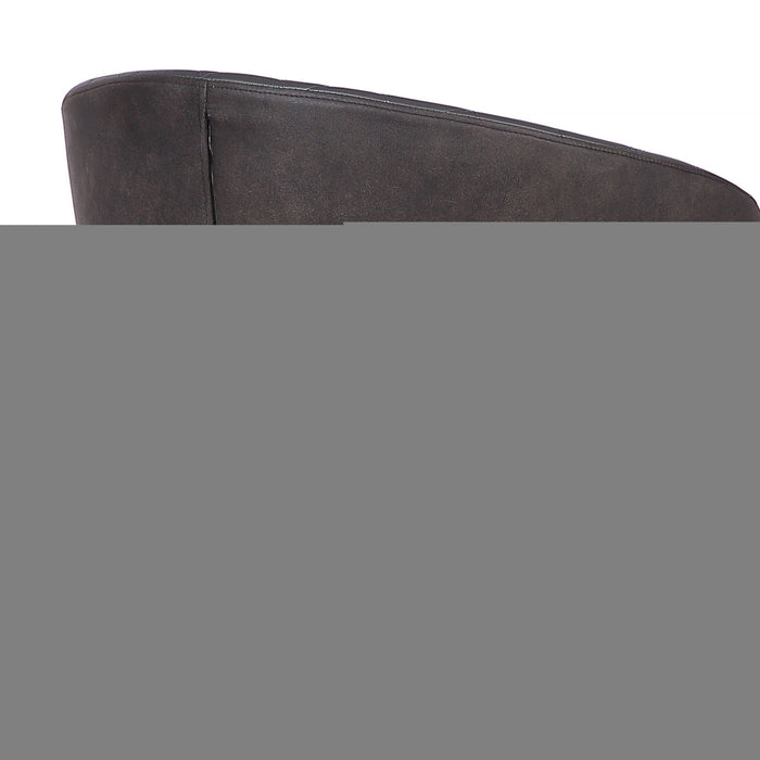 Ava - Contemporary Dining Chair - Black Powder / Gray