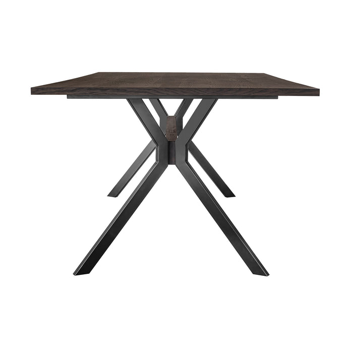 Nevada - Rustic Oak Wood Trestle Base Dining Table