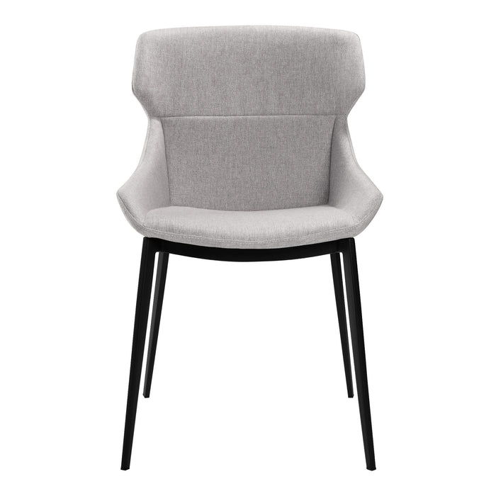 Kenna - Modern Dining Chair (Set of 2) - Matte Black / Gray