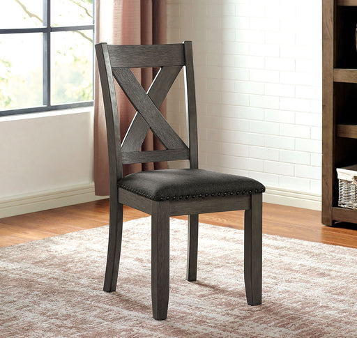 Cilgerran - Side Chair (Set of 2) - Gray / Dark Gray Sacramento Furniture Store Furniture store in Sacramento